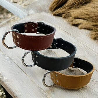 Leather collar 1.96 inch wide