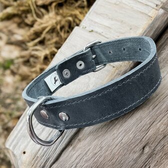 Harness leather collar 1.18 inch wide