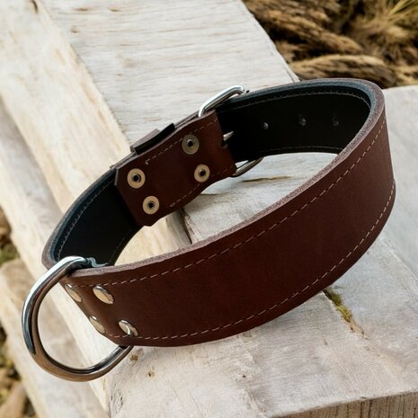 Leather collar 1.57 inch wide